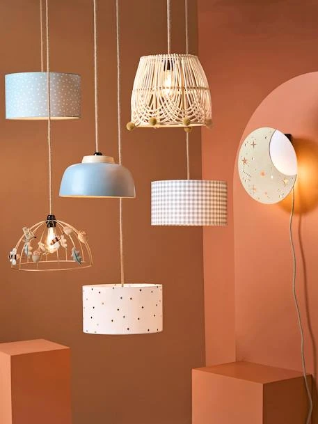 Abat-jour Pour Suspension Pois Brodés Petits Pois Beige / Multicolore - Vertbaudet 4 Abat-jour Pour Suspension Pois Brodés Petits Pois Beige / Multicolore - Vertbaudet – Image 4