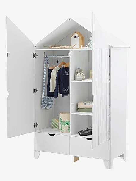 Armoire 2 Portes Holidays XL Blanc - Vertbaudet 2 Armoire 2 Portes Holidays XL Blanc - Vertbaudet – Image 2