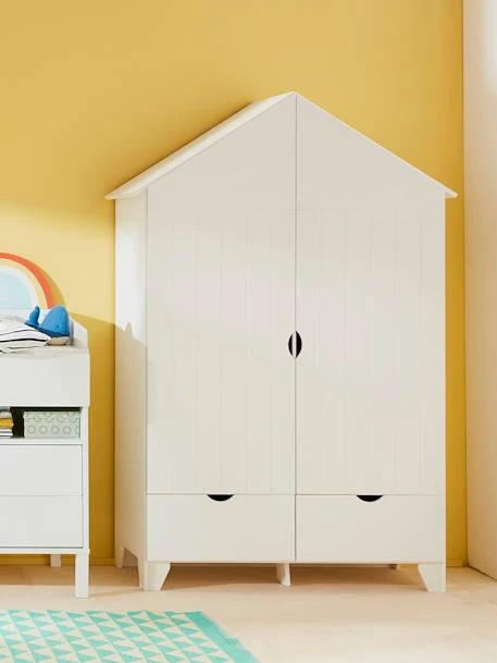 Armoire 2 Portes Holidays XL Blanc - Vertbaudet 4 Armoire 2 Portes Holidays XL Blanc - Vertbaudet – Image 4