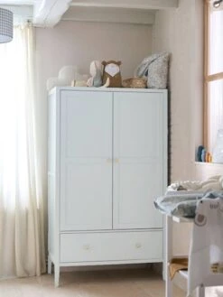 Armoire 2 Portes LIGNE PARISIENNE Vert D'eau - Vertbaudet -Maison armoire 2 portes ligne parisienne 3