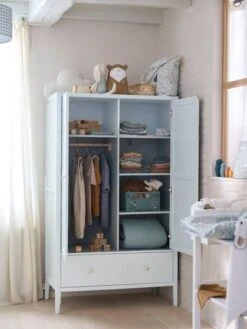 Armoire 2 Portes LIGNE PARISIENNE Vert D'eau - Vertbaudet -Maison armoire 2 portes ligne parisienne 5