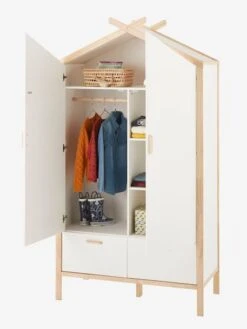 Maison 17 Armoire Cabane ROBINSON Blanc Mate - Vertbaudet
