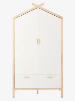 Armoire Cabane ROBINSON Blanc Mate - Vertbaudet -Maison armoire cabane robinson 3