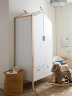 Armoire Cabane ROBINSON Blanc Mate - Vertbaudet -Maison armoire cabane robinson 4