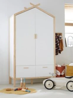Armoire Cabane ROBINSON Blanc Mate - Vertbaudet -Maison armoire cabane robinson 5