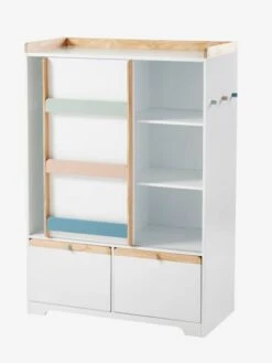 Armoire LIGNE ABC Blanc - Bois - Vertbaudet -Maison armoire ligne abc 2