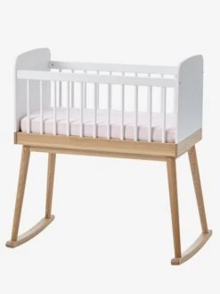 Berceau à Barreaux LIGNE CONFETTI Blanc/bois - Vertbaudet 10 Berceau à Barreaux LIGNE CONFETTI Blanc/bois - Vertbaudet -Maison berceau a barreaux ligne confetti 4