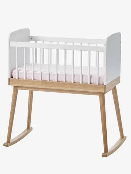 Berceau à Barreaux LIGNE CONFETTI Blanc/bois - Vertbaudet 5 Berceau à Barreaux LIGNE CONFETTI Blanc/bois - Vertbaudet – Image 5