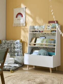 Bibliothèque Avec Fond Réversible Hanoï Blanc - Vertbaudet -Maison bibliotheque avec fond reversible hanoi 5