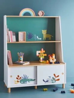 Bibliothèque Jungle Paradise Blanc - Vertbaudet -Maison bibliotheque jungle paradise 3