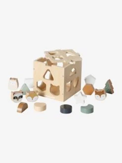 Boîte Des Animaux à Encastrer GREEN FOREST En Bois FSC® Multicolore - Vertbaudet -Maison boite des animaux a encastrer green forest en bois fsc 2