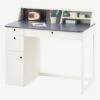 Bureau Enfant COSMOS Blanc Clair Uni Avec Decor - Vertbaudet