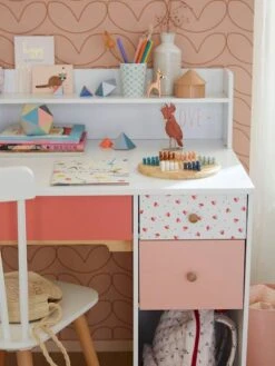 Bureau Enfant Léa Blanc - Bois - Vertbaudet -Maison bureau enfant lea 4