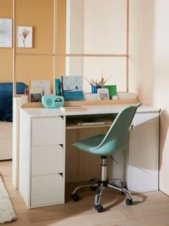 Bureau Enfant LIGNE ECLIPSE Blanc/bois - Vertbaudet -Maison bureau enfant ligne eclipse 2