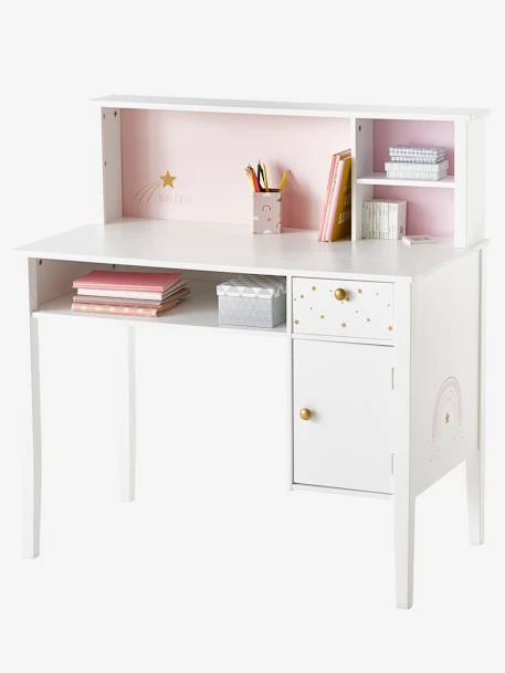 Bureau Enfant MAKE A WISH Blanc Clair Uni Avec Decor - Vertbaudet 1 Bureau Enfant MAKE A WISH Blanc Clair Uni Avec Decor - Vertbaudet