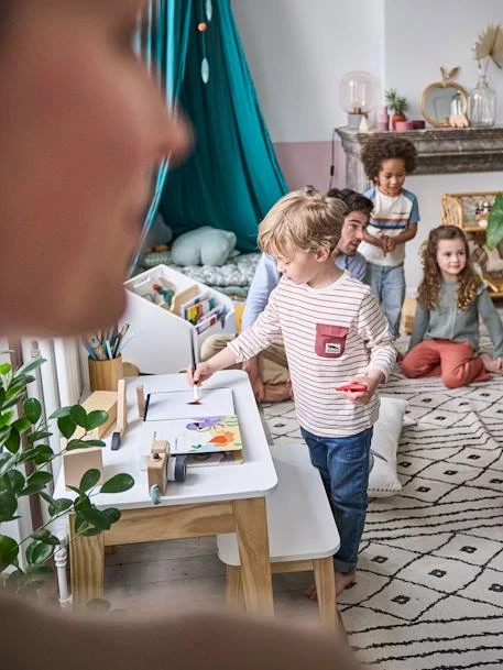 Bureau Maternelle ECOLIER Blanc - Vertbaudet 5 Bureau Maternelle ECOLIER Blanc - Vertbaudet – Image 5