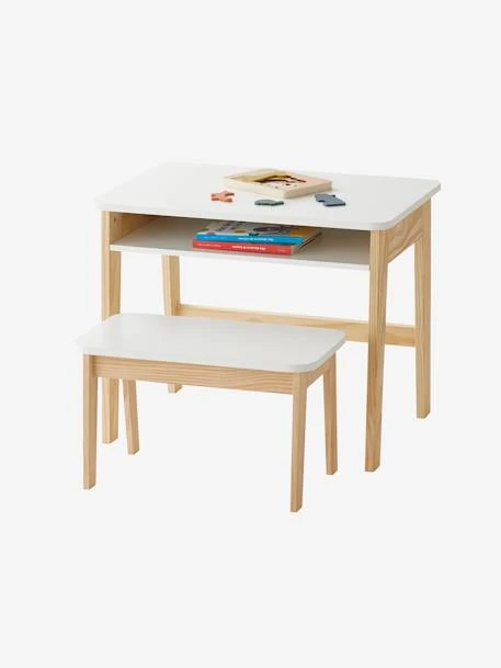 Bureau Maternelle ECOLIER Blanc - Vertbaudet 1 Bureau Maternelle ECOLIER Blanc - Vertbaudet