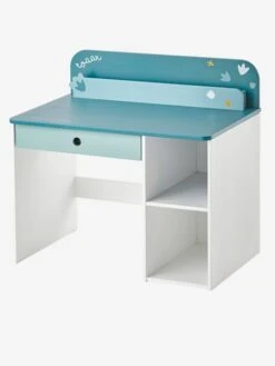 Bureau Maternelle ROAAR Blanc Moyen Uni Avec Decor - Vertbaudet -Maison bureau maternelle roaar 4