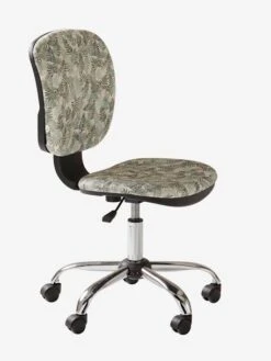 Chaise De Bureau à Roulettes Hanoï Imprimé Feuille - Vertbaudet -Maison chaise de bureau a roulettes hanoi 3