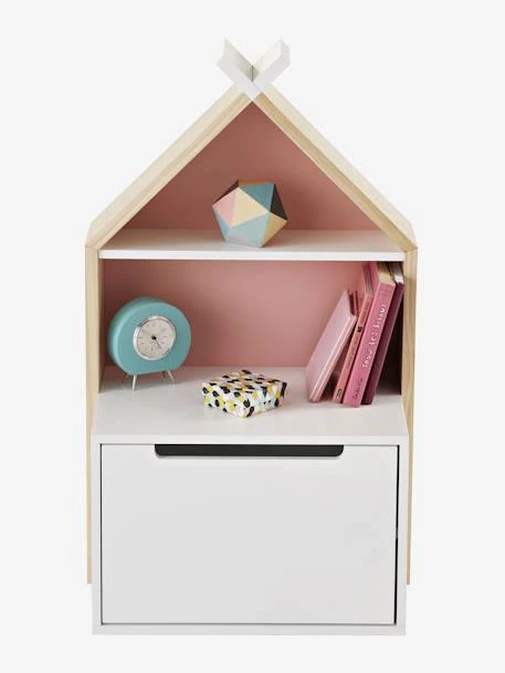 Chevet Enfant Fond Réversible Bleu Ou Rose LIGNE TIPILI Blanc - Vertbaudet 3 Chevet Enfant Fond Réversible Bleu Ou Rose LIGNE TIPILI Blanc - Vertbaudet – Image 3