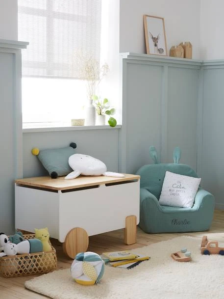 Coffre à Jouets LIGNE ROLLIE Blanc Clair Uni - Vertbaudet 3 Coffre à Jouets LIGNE ROLLIE Blanc Clair Uni - Vertbaudet – Image 3