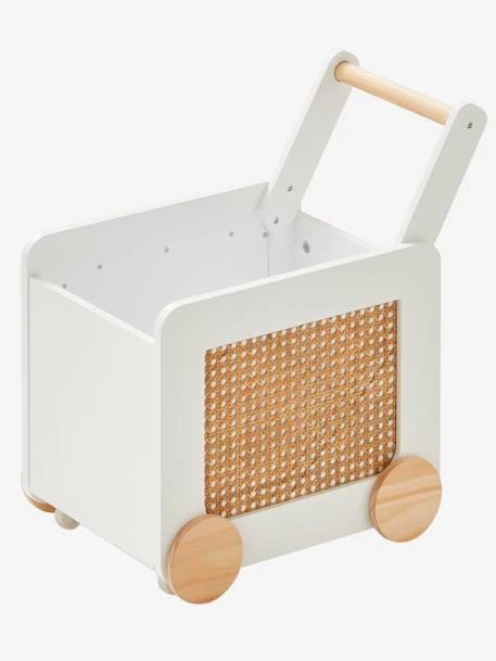 Coffre à Roulettes En Cannage Ecru - Vertbaudet 1 Coffre à Roulettes En Cannage Ecru - Vertbaudet