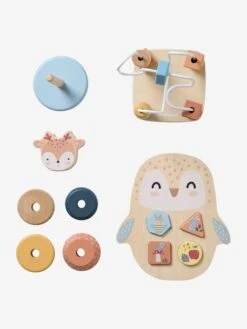 Coffret 3 Jeux D'éveil Les Amis De La Forêt En Bois FSC® Beige - Vertbaudet -Maison coffret 3 jeux deveil les amis de la foret en bois fsc 4