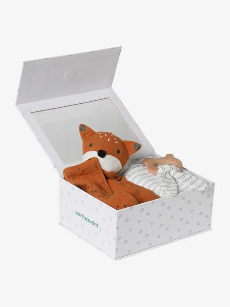 Coffret Cadeau 3 Pièces : Lange + Doudou + Hochet Rose - Vertbaudet 3 Coffret Cadeau 3 Pièces : Lange + Doudou + Hochet Rose - Vertbaudet – Image 3