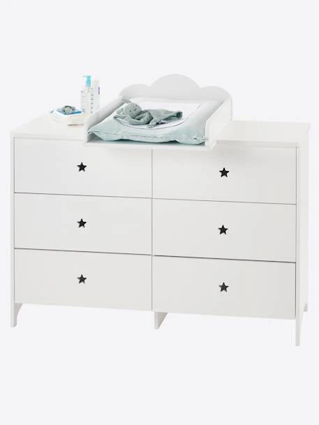 Commode 6 Tiroirs LIGNE SIRIUS Blanc Clair Uni - Vertbaudet 2 Commode 6 Tiroirs LIGNE SIRIUS Blanc Clair Uni - Vertbaudet – Image 2