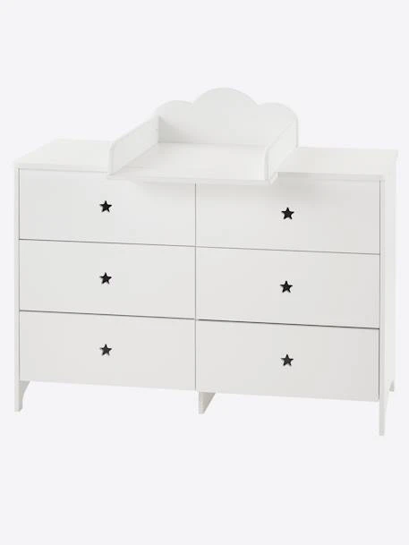 Commode 6 Tiroirs LIGNE SIRIUS Blanc Clair Uni - Vertbaudet 3 Commode 6 Tiroirs LIGNE SIRIUS Blanc Clair Uni - Vertbaudet – Image 3