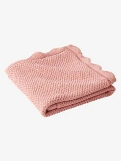 Couverture Bébé Tricot Point De Riz En Coton Rose - Vertbaudet -Maison couverture bebe tricot point de riz en coton 3