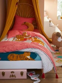 Couvre-lit EDEN INDIA Rose / Multicolore - Vertbaudet -Maison couvre lit eden india 2