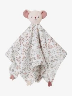 Maison 7 Doudou Carré En Gaze De Coton GRENIER Blanc - Vertbaudet
