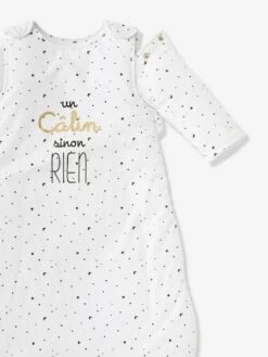 Gigoteuse Manches Amovibles UN CÂLIN SINON RIEN Blanc - Vertbaudet -Maison gigoteuse manches amovibles un calin sinon rien 2
