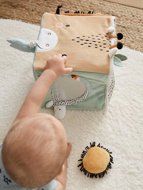 Grand Cube D'activités En Tissu TANZANIE Multicolore - Vertbaudet 5 Grand Cube D'activités En Tissu TANZANIE Multicolore - Vertbaudet – Image 5