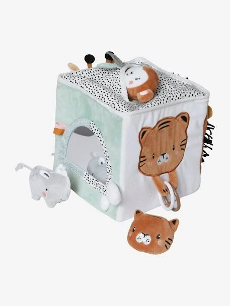 Grand Cube D'activités En Tissu TANZANIE Multicolore - Vertbaudet 1 Grand Cube D'activités En Tissu TANZANIE Multicolore - Vertbaudet