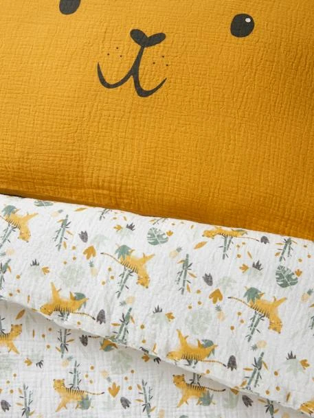 Housse De Couette Bébé En Gaze De Coton HANOÏ Ivoire Imprimé - Vertbaudet 4 Housse De Couette Bébé En Gaze De Coton HANOÏ Ivoire Imprimé - Vertbaudet – Image 4