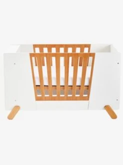 Lit Bébé Avec Barrière Amovible + Rangement Bibliothèque LIGNE PIROUETTE Blanc - Vertbaudet -Maison lit bebe avec barriere amovible rangement bibliotheque ligne pirouette 5