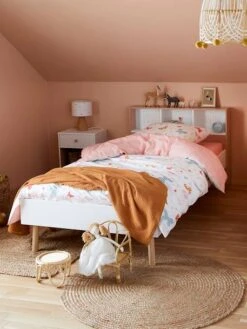 Lit Enfant Avec Rangements Léa Blanc - Vertbaudet -Maison lit enfant avec rangements lea 2