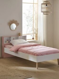 Lit Enfant Avec Rangements Léa Blanc - Vertbaudet -Maison lit enfant avec rangements lea 3