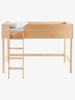 Lit Mi-hauteur LIGNE CONFETTI NATURE Marron - Vertbaudet -Maison lit mi hauteur ligne confetti nature 2