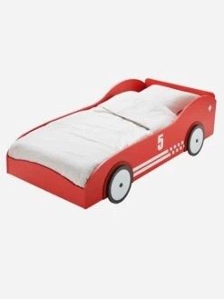 Lit Voiture De Course LIGNE DROLE DE BOLIDE Gris - Vertbaudet -Maison lit voiture de course ligne drole de bolide 3