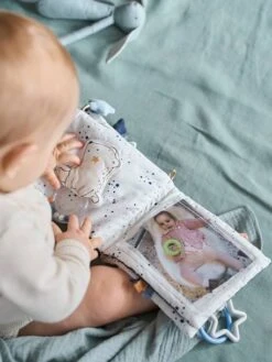 Livre D'éveil Et Photos CÉLESTE Bleu - Vertbaudet -Maison livre deveil et photos celeste 3