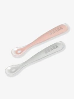 Lot De 2 Cuillères Ergonomiques D'apprentissage + Boîte De Transport BEABA Rose/gris - Beaba 9 Lot De 2 Cuillères Ergonomiques D'apprentissage + Boîte De Transport BEABA Rose/gris - Beaba -Maison lot de 2 cuilleres ergonomiques dapprentissage boite de transport beaba 4