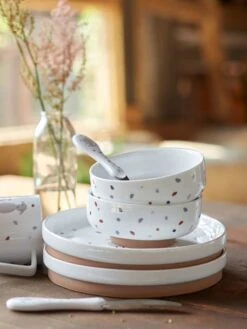 Lot De 3 Couverts 2e âge LÄSSIG Tiny Farmer Mouton/oie Blanc - Lassig -Maison lot de 3 couverts 2e age lassig tiny farmer 3