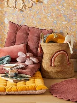 Matelas De Sol Bi-matière GRENIER Rose - Vertbaudet -Maison matelas de sol bi matiere grenier 4