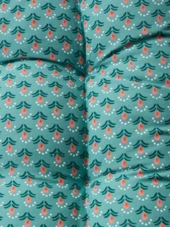 Matelas De Sol Velours Eden India Vert / Rose - Vertbaudet -Maison matelas de sol velours eden india 2