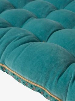 Matelas De Sol Velours Eden India Vert / Rose - Vertbaudet -Maison matelas de sol velours eden india 4