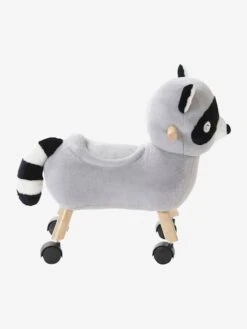 Raton Laveur Masqué à Roulettes En Peluche Et Bois FSC® Multicolore - Vertbaudet -Maison raton laveur masque a roulettes en peluche et bois fsc 4