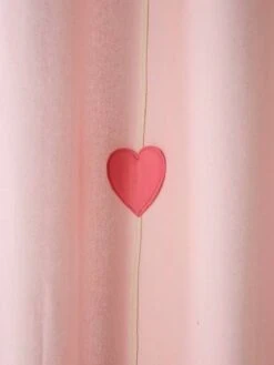 Rideau Tamisant Guirlande Coeurs Rose - Vertbaudet -Maison rideau tamisant guirlande coeurs 2
